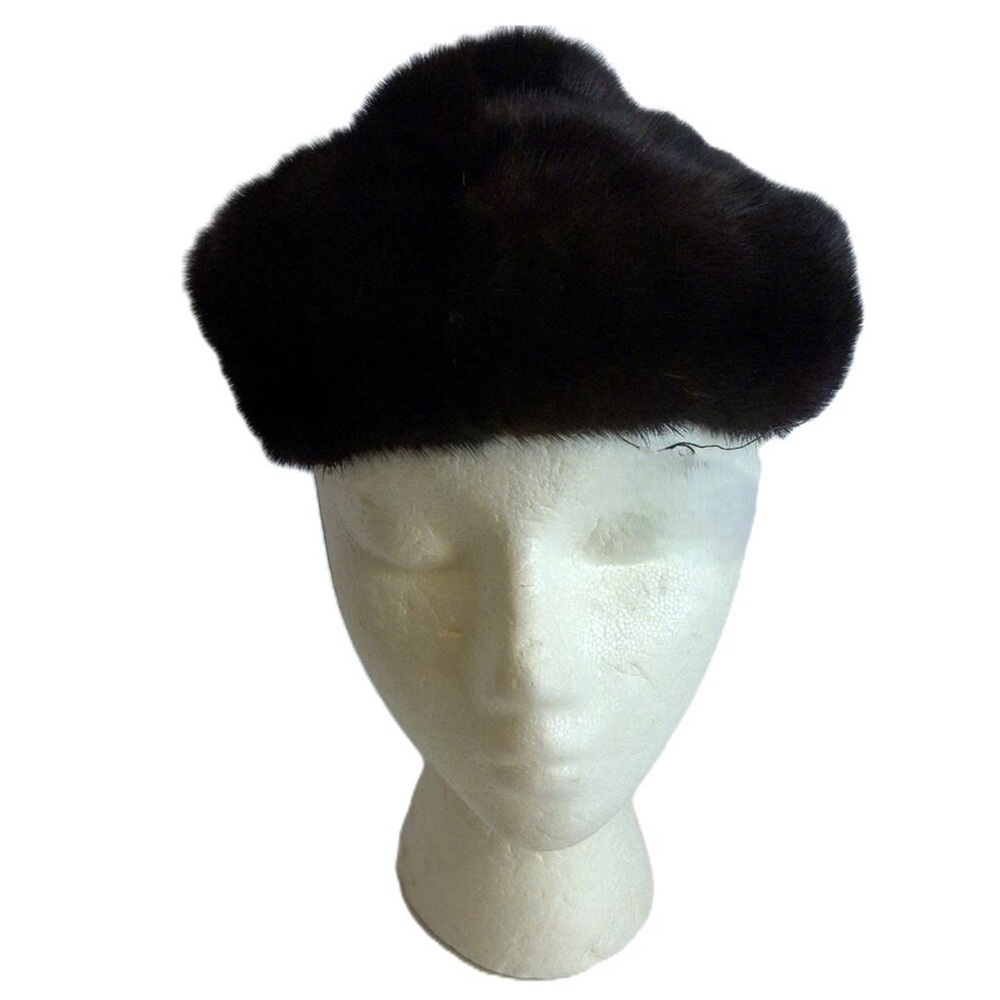 Vintage Miss Alice For Lord & Taylor Salon Fur Mink Pillbox Hat